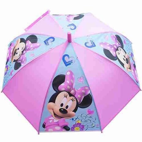 Guarda Chuva Infantil Rosa Minnie Sorridente - Disney Menor preço em Guarda Chuva Infantil Rosa Minnie Sorridente - Disney