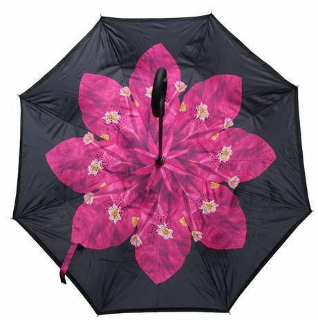 Guarda Chuva Invertido de Luxo Fibra de Carbono Florido Rosa - Guardalux Menor preço em Guarda Chuva Invertido de Luxo Fibra de Carbono Florido Rosa - Guardalux