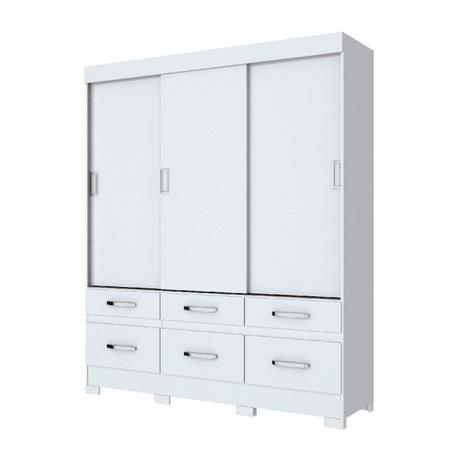 Guarda Roupa 03 Portas Deslizantes B21 Branco Briz Menor preço em Guarda Roupa 03 Portas Deslizantes B21 Branco Briz