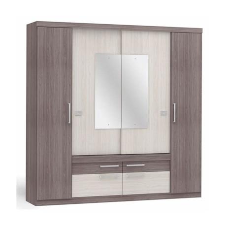 Guarda Roupa 4 Portas com Espelho Kappesberg - Kappesberg modulado Menor preço em Guarda Roupa 4 Portas com Espelho Kappesberg - Kappesberg modulado