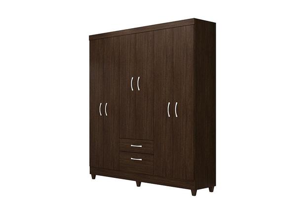 Guarda Roupa 6 Portas Astral Ébano Touch - Demóbile - Demobile Menor preço em Guarda Roupa 6 Portas Astral Ébano Touch - Demóbile - Demobile