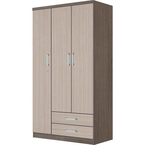 Guarda-Roupa Açaí 3 Portas e 2 Gavetas - Henn Menor preço em Guarda-Roupa Açaí 3 Portas e 2 Gavetas - Henn