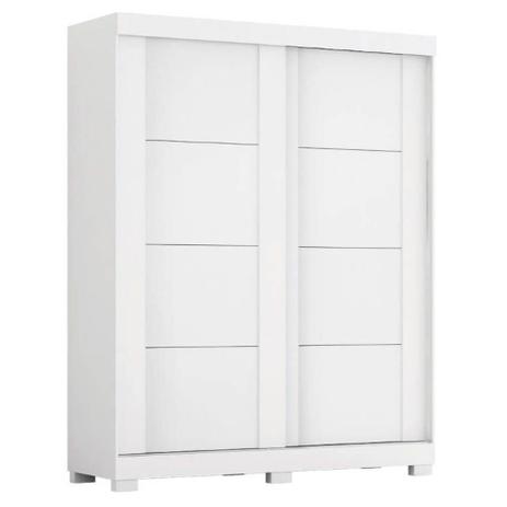 Guarda Roupa ACP Helena 2 portas com Gavetas Corrediças Telescópicas - Branco Menor preço em Guarda Roupa ACP Helena 2 portas com Gavetas Corrediças Telescópicas - Branco