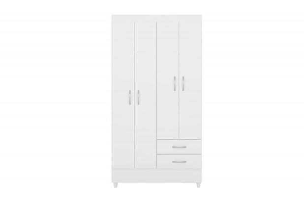Guarda Roupa Astro Demóbile Branco E Rosa Menor preço em Guarda Roupa Astro Demóbile Branco E Rosa