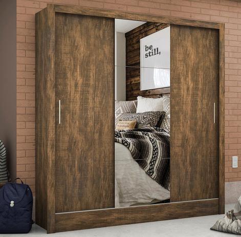 Guarda-Roupa Barcelona Plus 3 Portas de Correr com Espelho Demolição - Mezzanine Móveis Menor preço em Guarda-Roupa Barcelona Plus 3 Portas de Correr com Espelho Demolição - Mezzanine Móveis