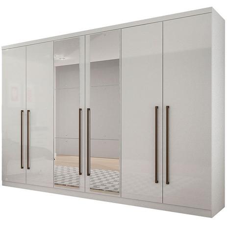 Guarda-roupa Bari 8 gavetas com espelho Novo Horizonte Menor preço em Guarda-roupa Bari 8 gavetas com espelho Novo Horizonte