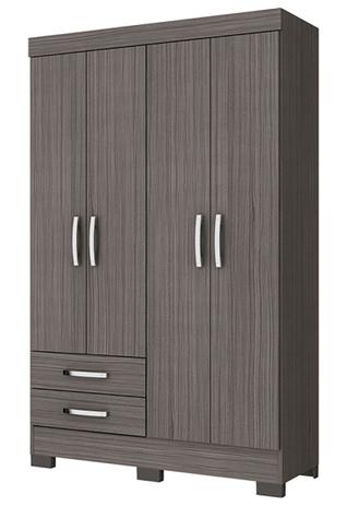Guarda Roupa BE12-76 Briz 4 Portas 2 Gavetas Menor preço em Guarda Roupa BE12-76 Briz 4 Portas 2 Gavetas