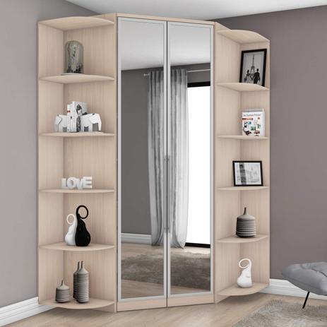 Guarda Roupa Canto Closet com Espelho 2 Portas e 2 Cantoneiras Diamante Plus Siena Móveis Lila é ruim? Guarda Roupa Canto Closet com Espelho 2 Portas e 2 Cantoneiras Diamante Plus Siena Móveis Lila é boa?