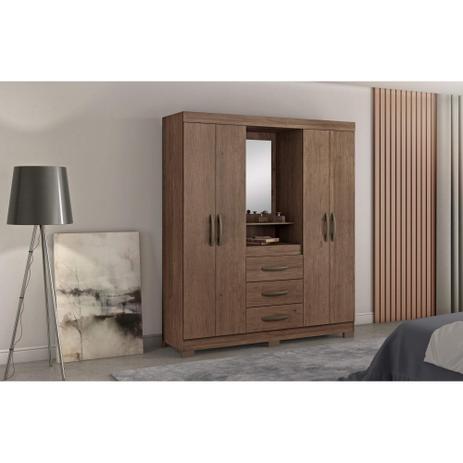 Guarda Roupa Capelinha 1,61m 4 Portas 3 Gavetas e Espelho - Notável móveis é boa?