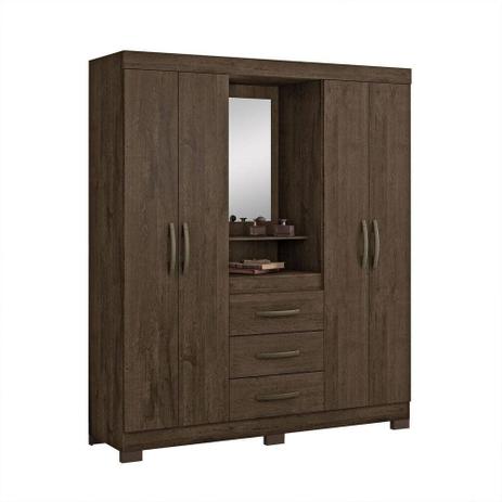 Guarda-Roupa Capelinha 4 Portas Notável Móveis Menor preço em Guarda-Roupa Capelinha 4 Portas Notável Móveis