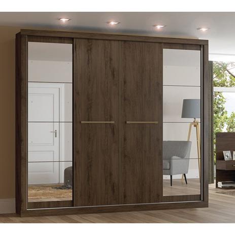Guarda Roupa Casal 04 Portas Elegance Café Henn Menor preço em Guarda Roupa Casal 04 Portas Elegance Café Henn