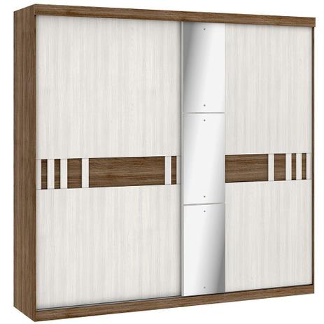 Menor preço em Guarda Roupa Casal 2 Portas de Correr com Espelho Premiatto Plus Glass THB