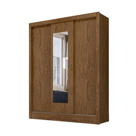 Guarda Roupa Casal 3 portas deslizante com espelho Bolivia - Moval Menor preço em Guarda Roupa Casal 3 portas deslizante com espelho Bolivia - Moval