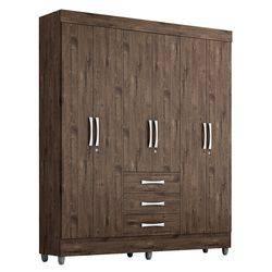 Guarda Roupa Casal 6 Portas 3 Gavetas Beatriz ACP Móveis Café - Acp moveis Menor preço em Guarda Roupa Casal 6 Portas 3 Gavetas Beatriz ACP Móveis Café - Acp moveis