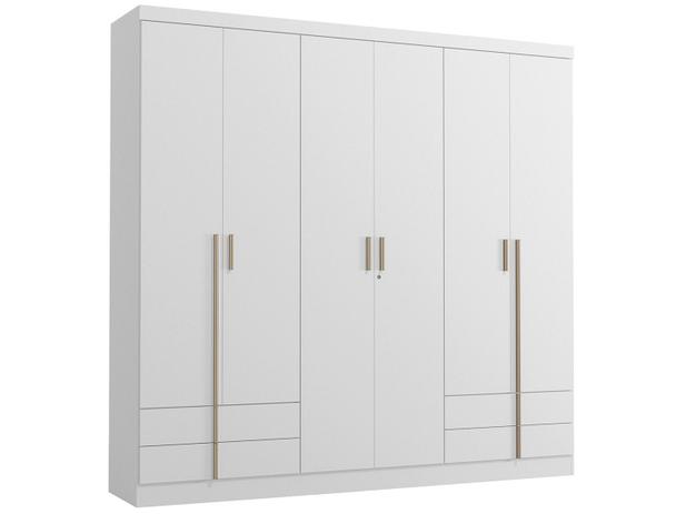 Guarda-roupa Casal 6 Portas - 4 Gavetas Kappesberg Aspen