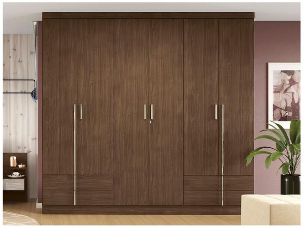 Guarda-roupa Casal 6 Portas – 4 Gavetas Kappesberg Aspen