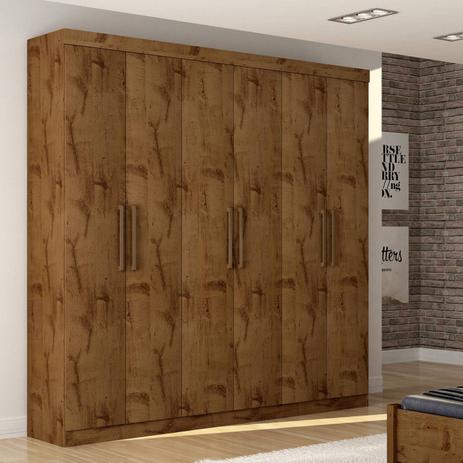 Guarda Roupa Casal 6 Portas Línea Valverde Móveis Canion Menor preço em Guarda Roupa Casal 6 Portas Línea Valverde Móveis Canion