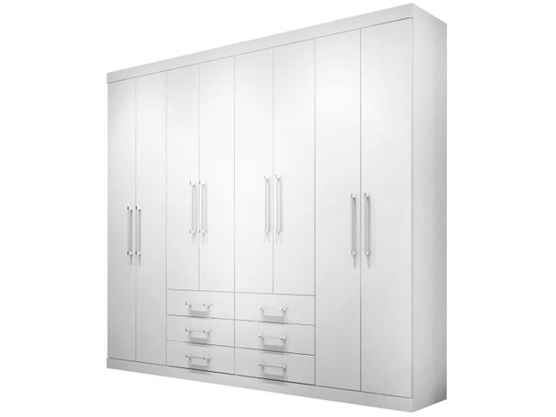 Guarda-roupa Casal 8 Portas 6 Gavetas - Santos Andirá Havana Master 132366