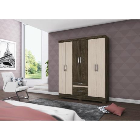 Guarda-Roupa Casal B22 6 Portas e 2 Gavetas Briz - Henn Menor preço em Guarda-Roupa Casal B22 6 Portas e 2 Gavetas Briz - Henn
