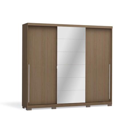 Guarda Roupa Casal B573A 03 Portas de Correr Nature - Kappesberg Menor preço em Guarda Roupa Casal B573A 03 Portas de Correr Nature - Kappesberg