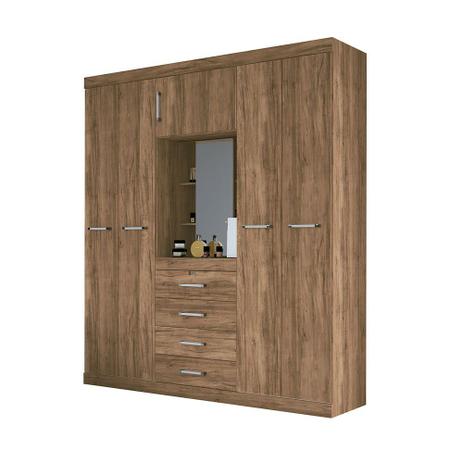 Guarda-Roupa Casal Capelinha Plus 5 Portas 4 Gavetas Santos Andirá - Santos andira Menor preço em Guarda-Roupa Casal Capelinha Plus 5 Portas 4 Gavetas Santos Andirá - Santos andira