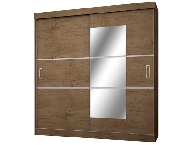 Guarda-roupa Casal com Espelho 2 Portas de Correr - 4 Gavetas Araplac Atraente 2040-88 Menor preço em Guarda-roupa Casal com Espelho 2 Portas de Correr - 4 Gavetas Araplac Atraente 2040-88