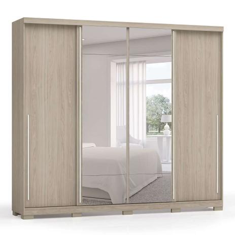 Guarda-Roupa Casal com Espelho Afonso 4 PT Amêndoa - Kappesberg Menor preço em Guarda-Roupa Casal com Espelho Afonso 4 PT Amêndoa - Kappesberg