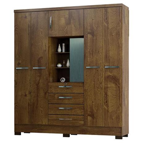 Guarda Roupa Casal Córdoba 5 Portas Malbec - Incorplac Menor preço em Guarda Roupa Casal Córdoba 5 Portas Malbec - Incorplac