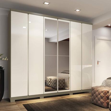 Guarda-Roupa Casal D219 Mango 6 Portas 6 Gavetas Henn Menor preço em Guarda-Roupa Casal D219 Mango 6 Portas 6 Gavetas Henn