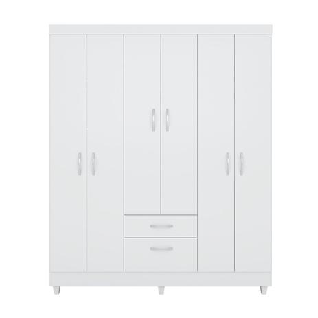 Guarda Roupa Casal Demóbile Astral 6 Portas 2 Gavetas Branco Menor preço em Guarda Roupa Casal Demóbile Astral 6 Portas 2 Gavetas Branco