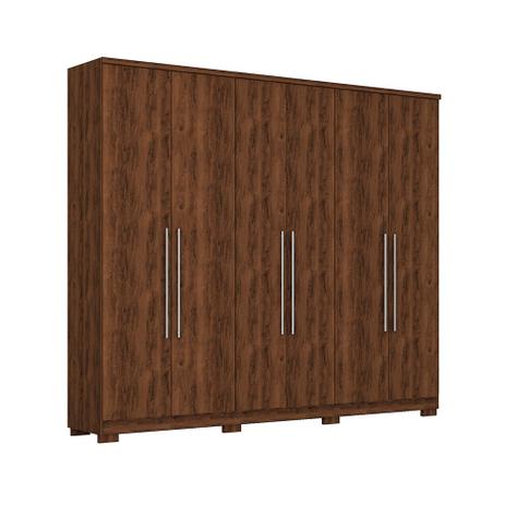 Guarda-Roupa Casal Madri 6 PT 4 GV Jacarandá - Robel móveis Menor preço em Guarda-Roupa Casal Madri 6 PT 4 GV Jacarandá - Robel móveis