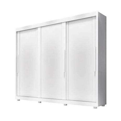 Guarda-Roupa Casal Milão 3 PT Branco - Lanza Menor preço em Guarda-Roupa Casal Milão 3 PT Branco - Lanza