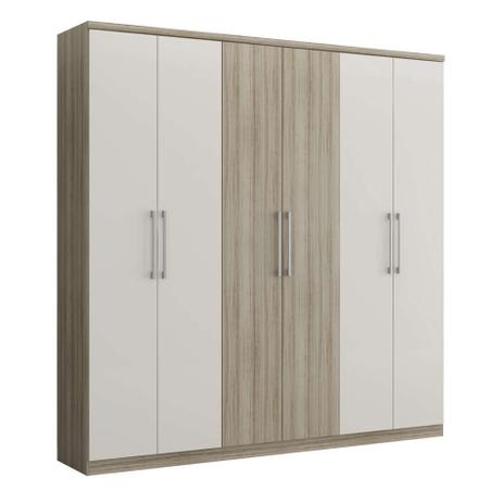 Guarda-Roupa Casal Mitra 6PT Anis Camurça - Carraro móveis Menor preço em Guarda-Roupa Casal Mitra 6PT Anis Camurça - Carraro móveis