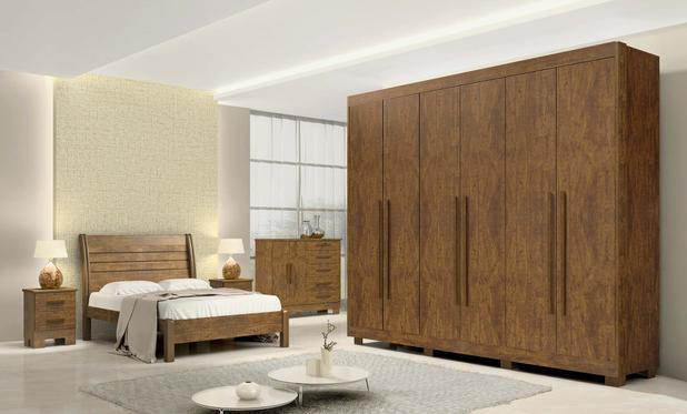 Guarda-roupa Casal New Athos 100% MDF 6 gavetas com corrediças telescópicas e chave Ypê - - D Doro Móveis Menor preço em Guarda-roupa Casal New Athos 100% MDF 6 gavetas com corrediças telescópicas e chave Ypê - - D Doro Móveis