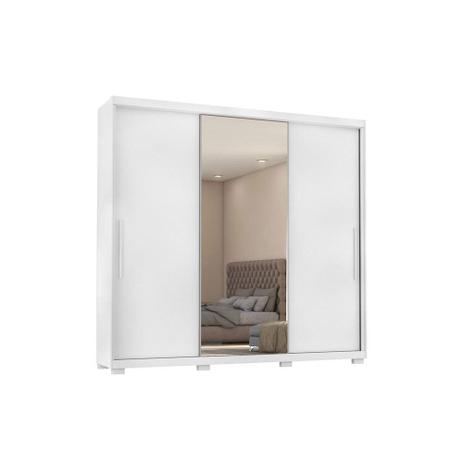 Guarda Roupa Casal Pleno Demobile 3 Portas Branco Com Pés - Demóbile Menor preço em Guarda Roupa Casal Pleno Demobile 3 Portas Branco Com Pés - Demóbile