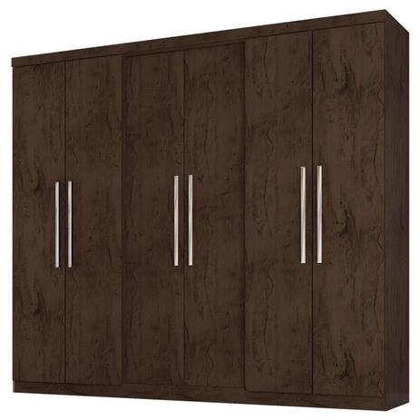 Guarda Roupa Casal Prime 6000 Imbuia Araplac Menor preço em Guarda Roupa Casal Prime 6000 Imbuia Araplac