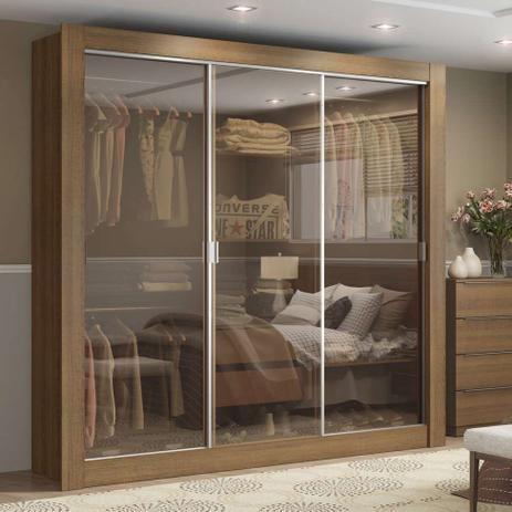 Guarda-Roupa Casal Reflecta Live Plus 3 Pt 2 GV Rustic - Madesa Menor preço em Guarda-Roupa Casal Reflecta Live Plus 3 Pt 2 GV Rustic - Madesa