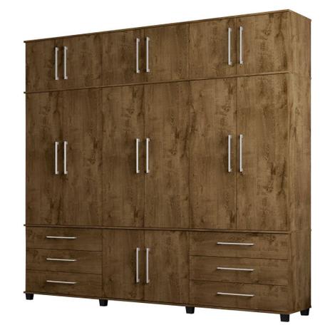 Guarda Roupa Casal Roma II 14 Portas - Bechara Menor preço em Guarda Roupa Casal Roma II 14 Portas - Bechara