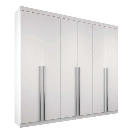 Guarda-Roupa Casal Soft Imaginare 6PT Branco - Santos Andirá Menor preço em Guarda-Roupa Casal Soft Imaginare 6PT Branco - Santos Andirá