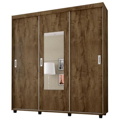 Guarda Roupa Casal Valença 3 Portas de Correr - Bechara Menor preço em Guarda Roupa Casal Valença 3 Portas de Correr - Bechara