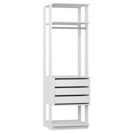Guarda Roupa Closet Clothes 1004 3 Gavetas Branco - BE Mobiliário é ruim? Guarda Roupa Closet Clothes 1004 3 Gavetas Branco - BE Mobiliário é boa?