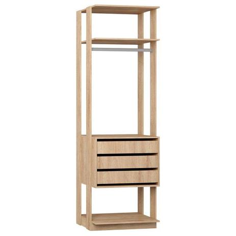Guarda Roupa Closet Clothes 1004 3 Gavetas Carvalho Mel - BE Mobiliário é ruim? Guarda Roupa Closet Clothes 1004 3 Gavetas Carvalho Mel - BE Mobiliário é boa?