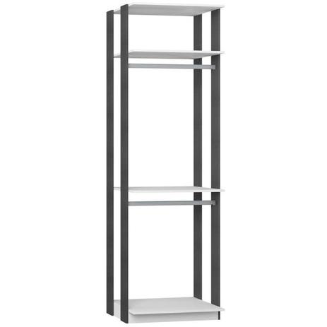 Guarda Roupa Closet Clothes 1005 3 Prateleiras Branco/Espresso - BE Mobiliário é boa?