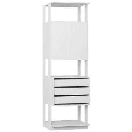 Guarda Roupa Closet Clothes 1006 2 Portas Branco - BE Mobiliário é ruim? Guarda Roupa Closet Clothes 1006 2 Portas Branco - BE Mobiliário é boa?