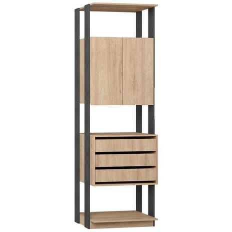 Guarda Roupa Closet Clothes 1006 2 Portas Carvalho/Espresso - BE Mobiliário é boa?