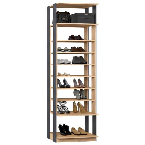 Guarda Roupa Closet Clothes 1009 9 Prateleiras Carvalho/Espresso - BE Mobiliário é boa?