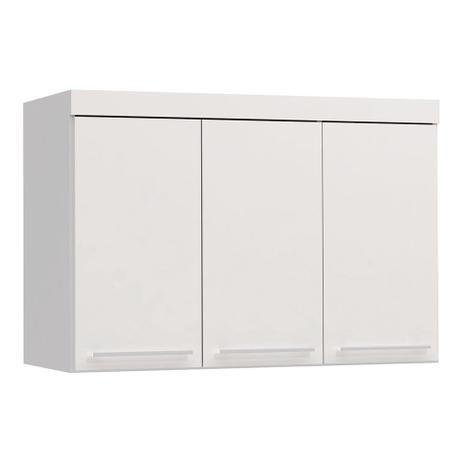 Guarda-Roupa Closet Modulado Aéreo Smart 3 PT Branco - Kappesberg Menor preço em Guarda-Roupa Closet Modulado Aéreo Smart 3 PT Branco - Kappesberg