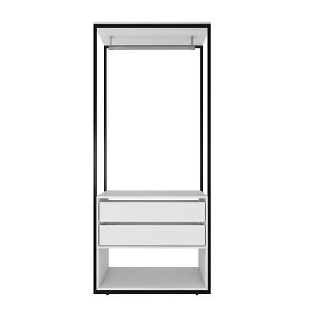 Guarda-Roupa Closet Modulado Manchester 2 GV Branco - Incoflex Menor preço em Guarda-Roupa Closet Modulado Manchester 2 GV Branco - Incoflex