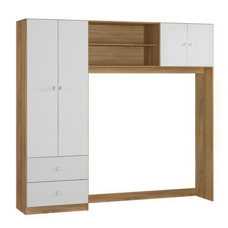 Guarda Roupa Conjugado 4 Portas Nature/Branco Paternella Ternura 9250 - Peternella Menor preço em Guarda Roupa Conjugado 4 Portas Nature/Branco Paternella Ternura 9250 - Peternella