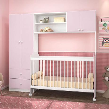 Guarda Roupa Conjugado Infantil e Berço Ternura Peternella Menor preço em Guarda Roupa Conjugado Infantil e Berço Ternura Peternella